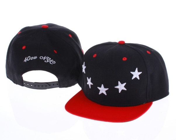 40 OZ NY Stars Snapback Hat id03